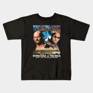 The Rock Vs. Stone Cold Steve Austin Wrestlemania 17 Kids T-Shirt